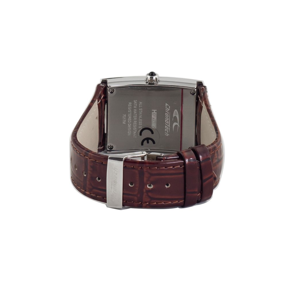 Chronotech Brown Leather Watch - ACCEXO