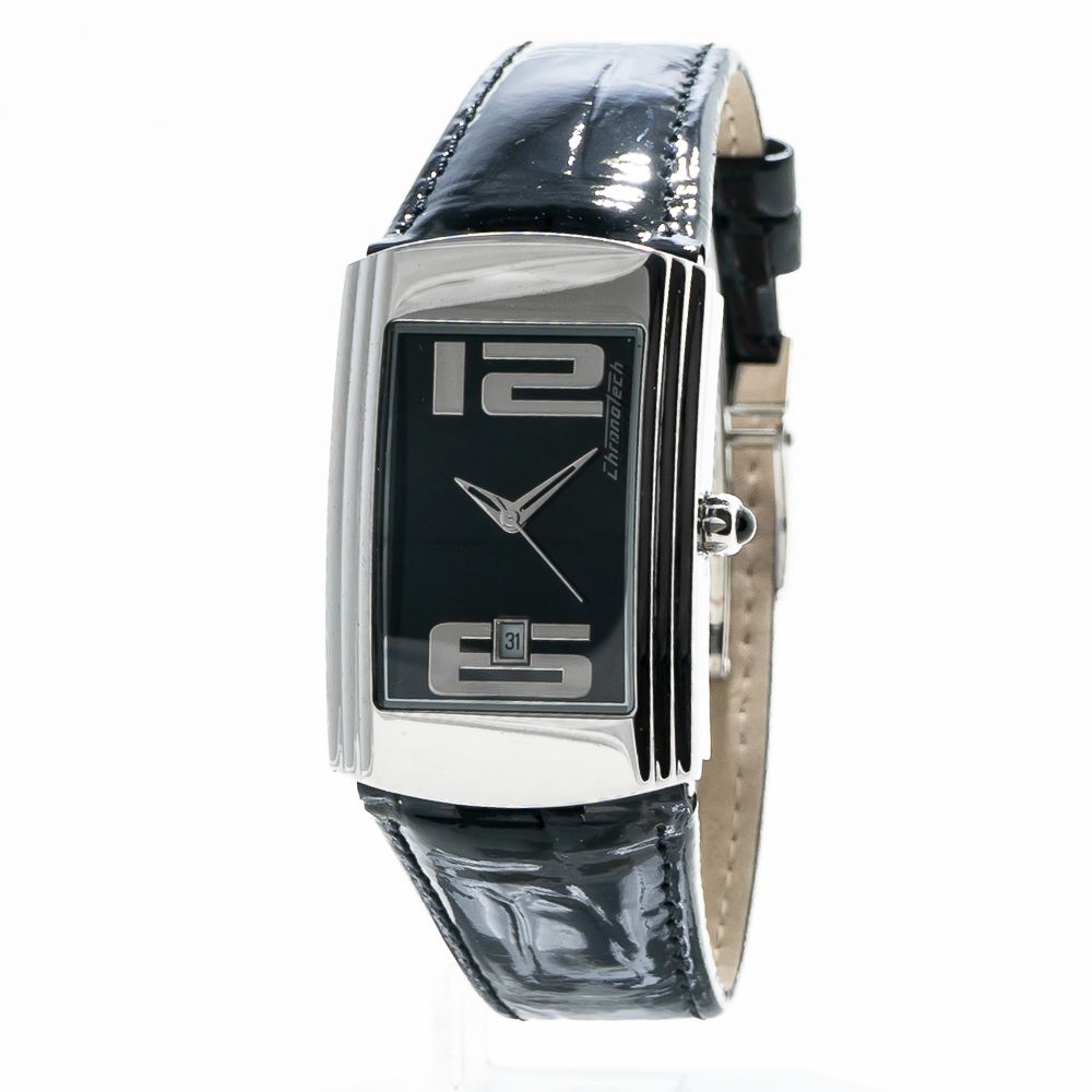 Chronotech Black Leather Watch - ACCEXO