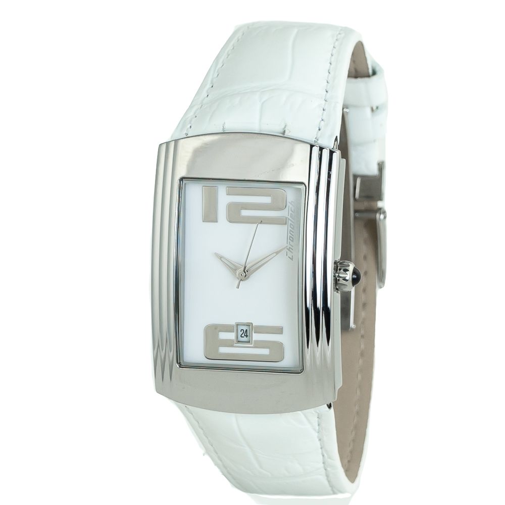 Chronotech White Leather Watch - ACCEXO