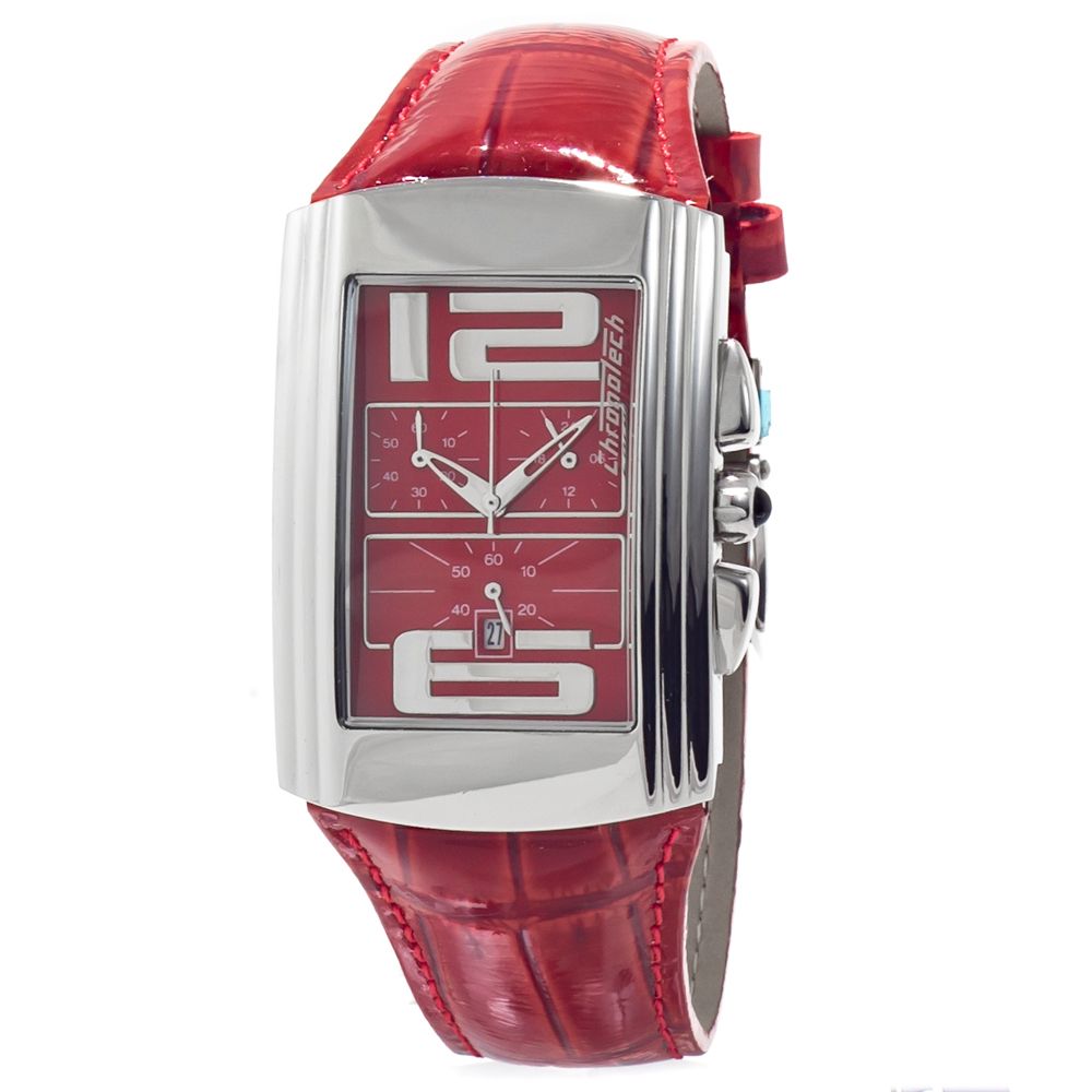 Chronotech Red Leather Watch - ACCEXO