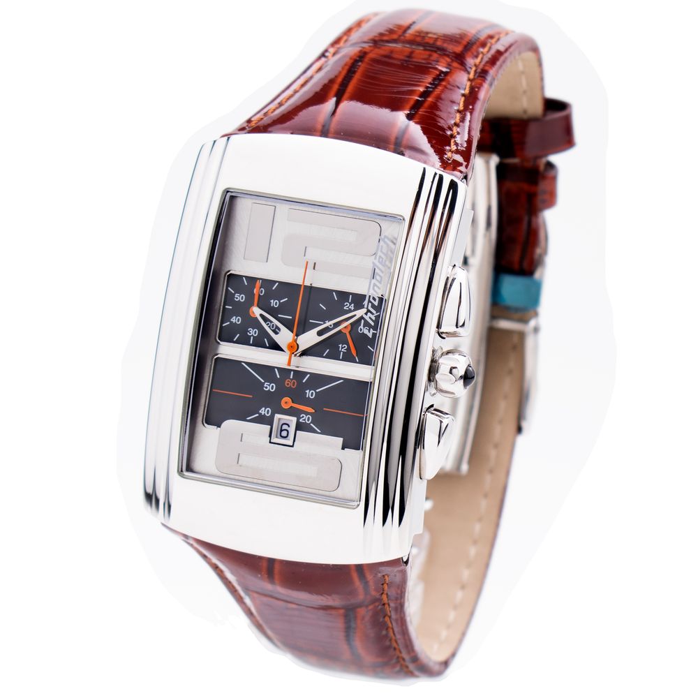 Chronotech Brown Leather Watch - ACCEXO