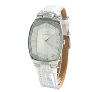 Chronotech Silver Leather Watch - ACCEXO