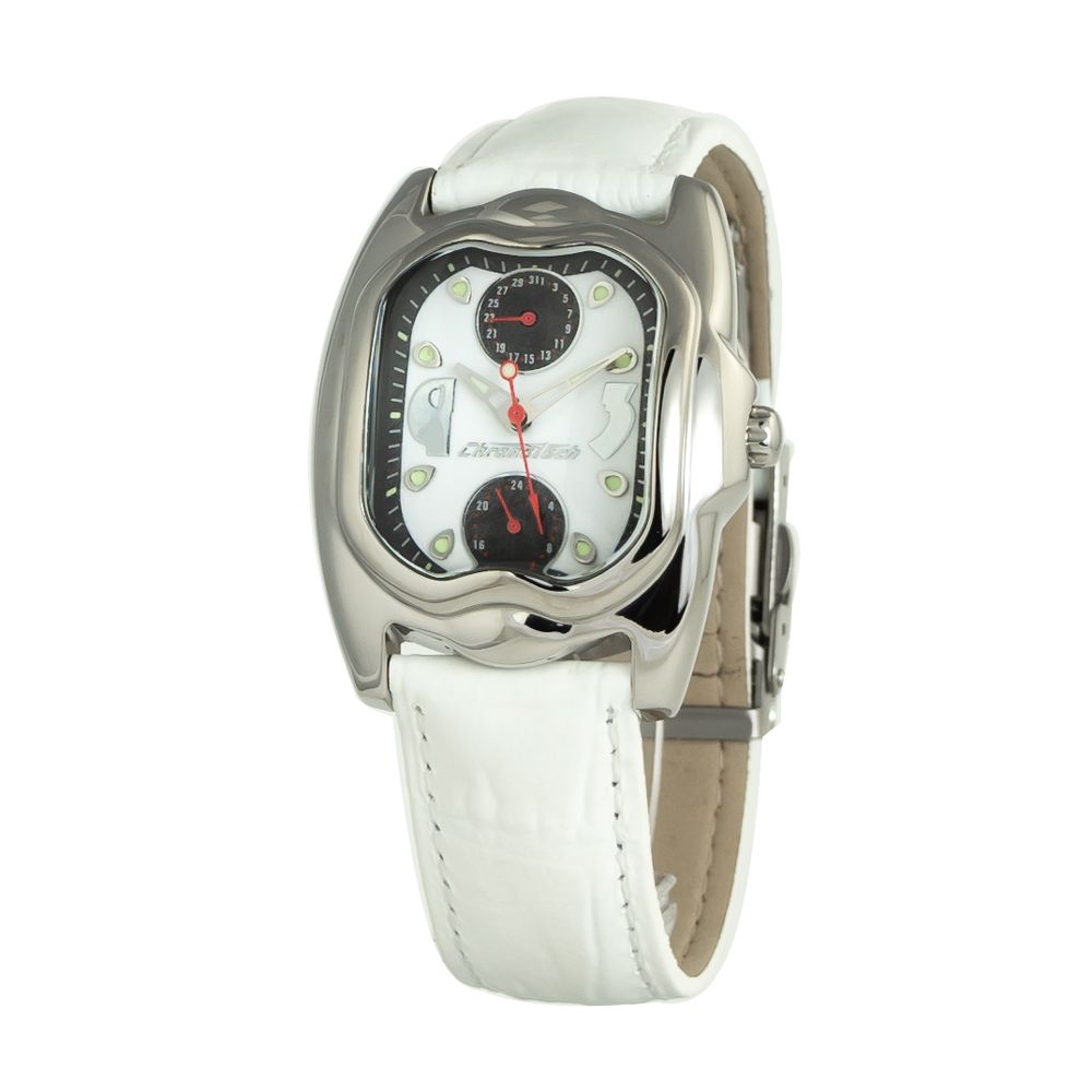 Chronotech White Leather Watch - ACCEXO