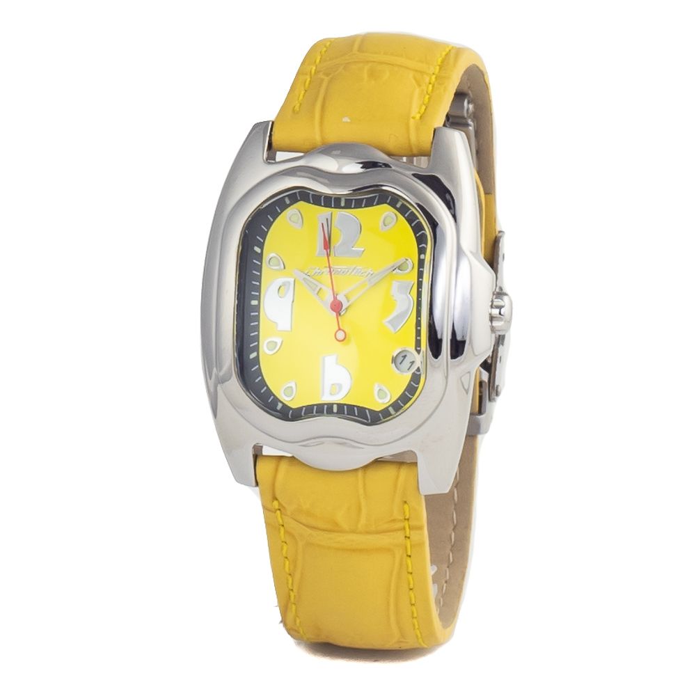 Chronotech Yellow Leather Watch - ACCEXO