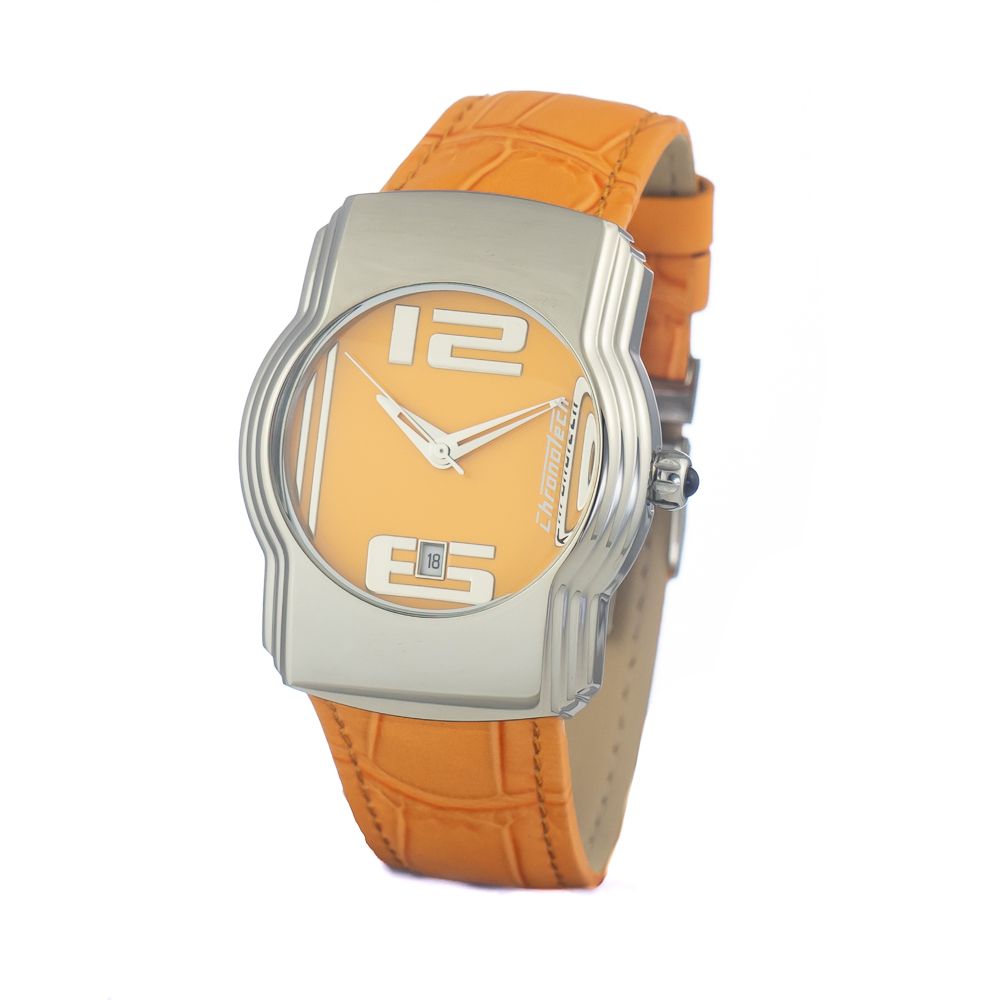 Chronotech Orange Leather Watch - ACCEXO