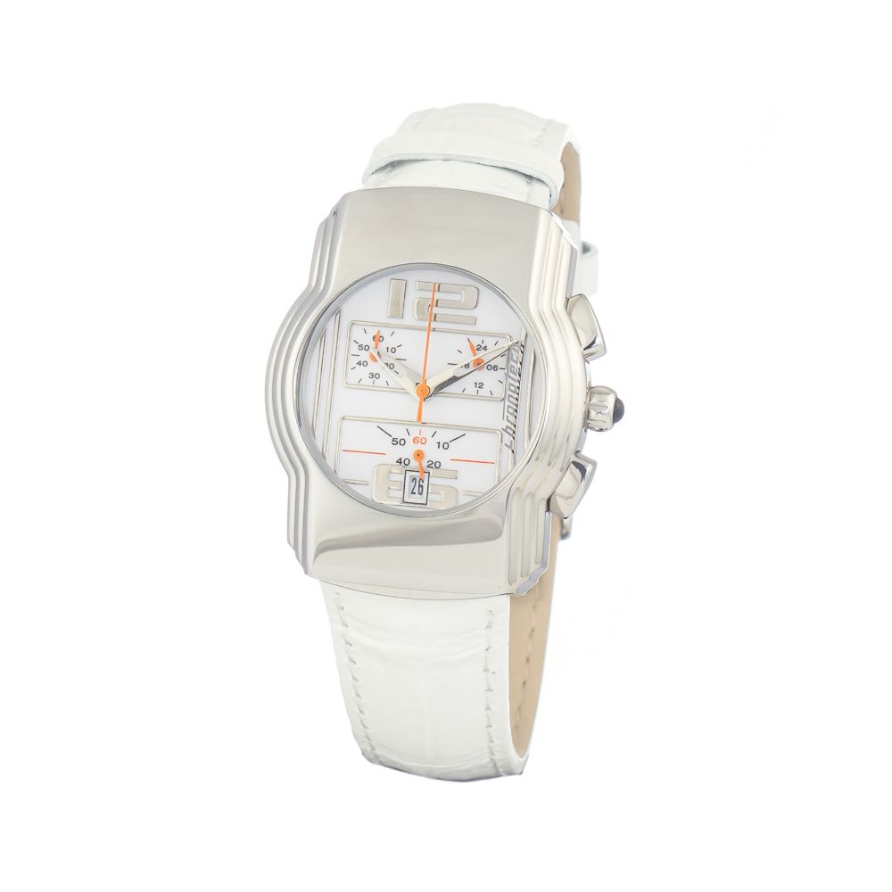Chronotech White Leather Watch - ACCEXO