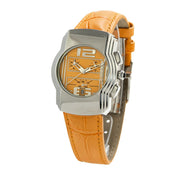 Chronotech Orange Leather Watch - ACCEXO