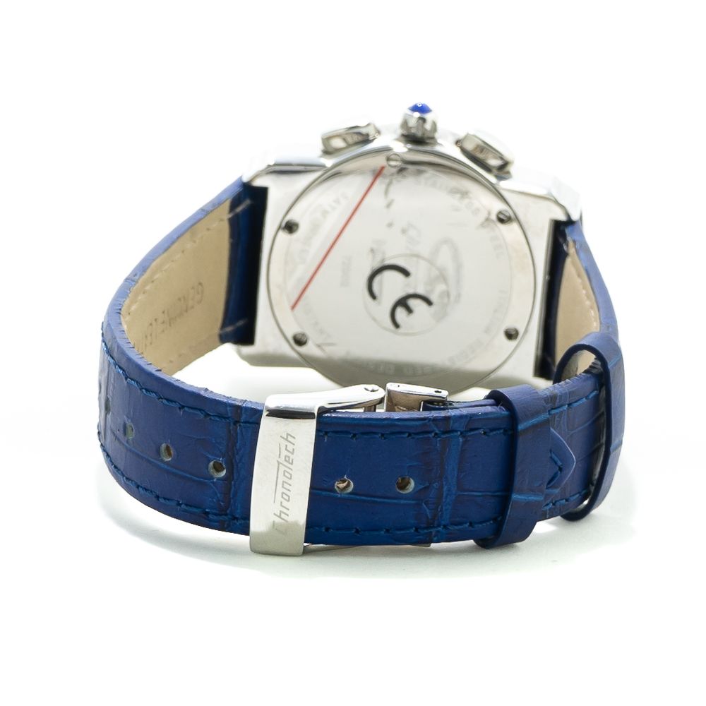 Chronotech Blue Leather Watch - ACCEXO