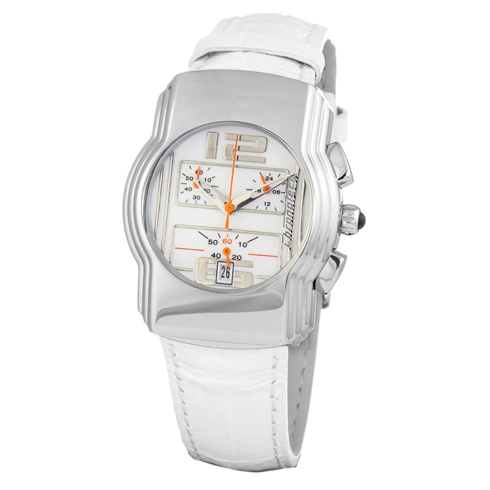 Chronotech White Leather Watch - ACCEXO