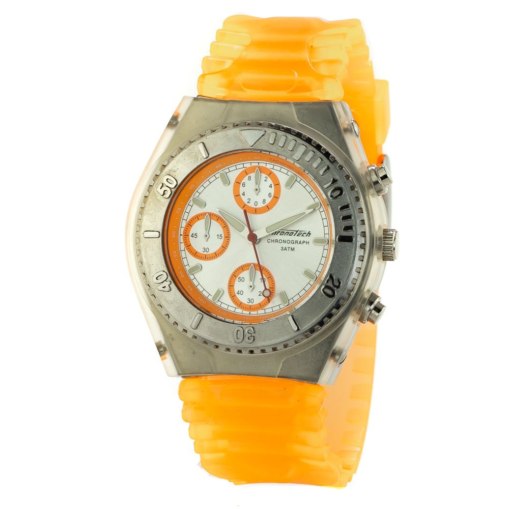Chronotech Orange Rubber Watch - ACCEXO