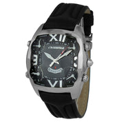 Chronotech Black Leather Watch - ACCEXO