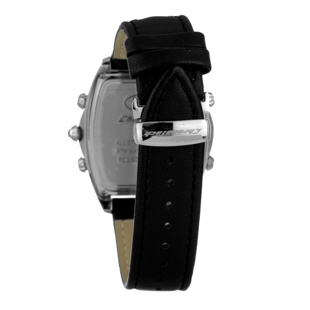 Chronotech Black Leather Watch - ACCEXO