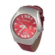 Chronotech Red Leather Watch - ACCEXO