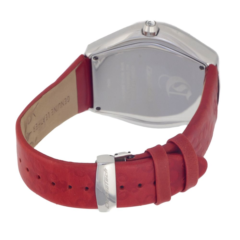 Chronotech Red Leather Watch - ACCEXO