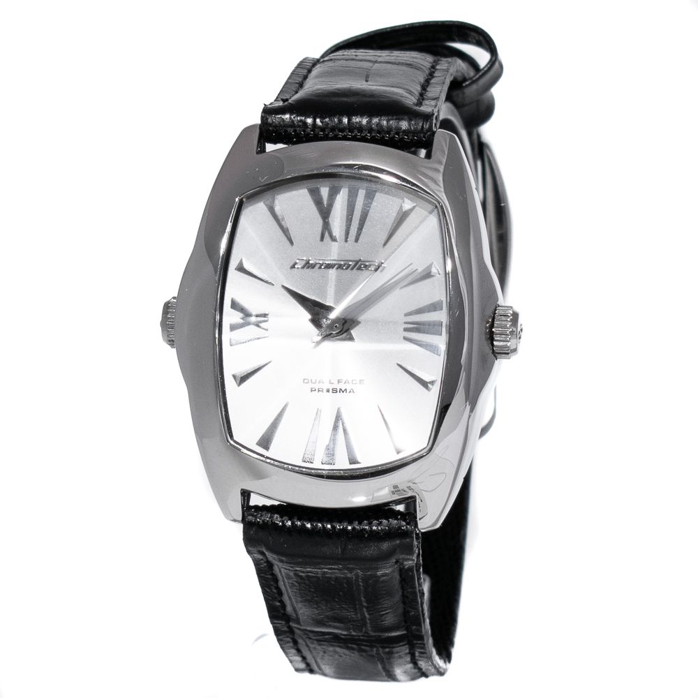 Chronotech Black Leather Watch - ACCEXO