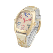 Chronotech Silver Leather Watch - ACCEXO