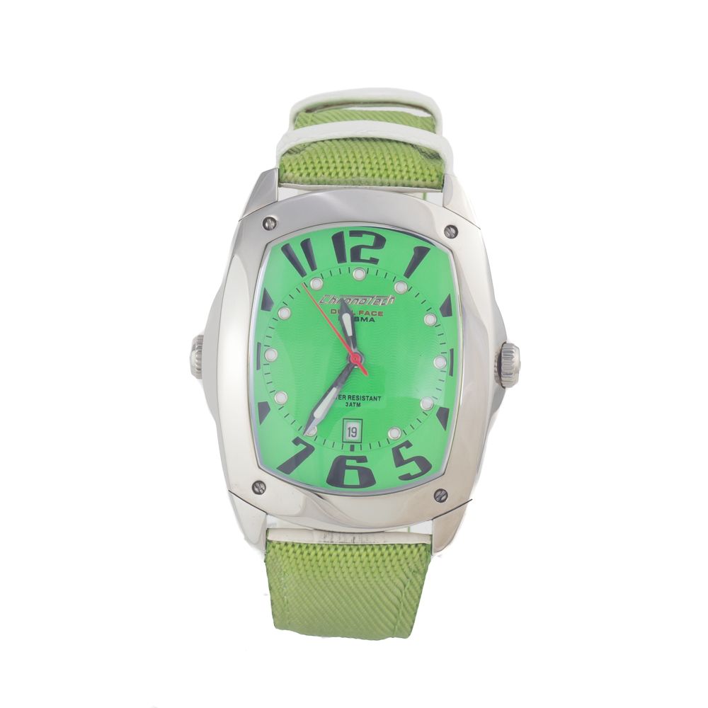 Chronotech Green Leather Watch - ACCEXO