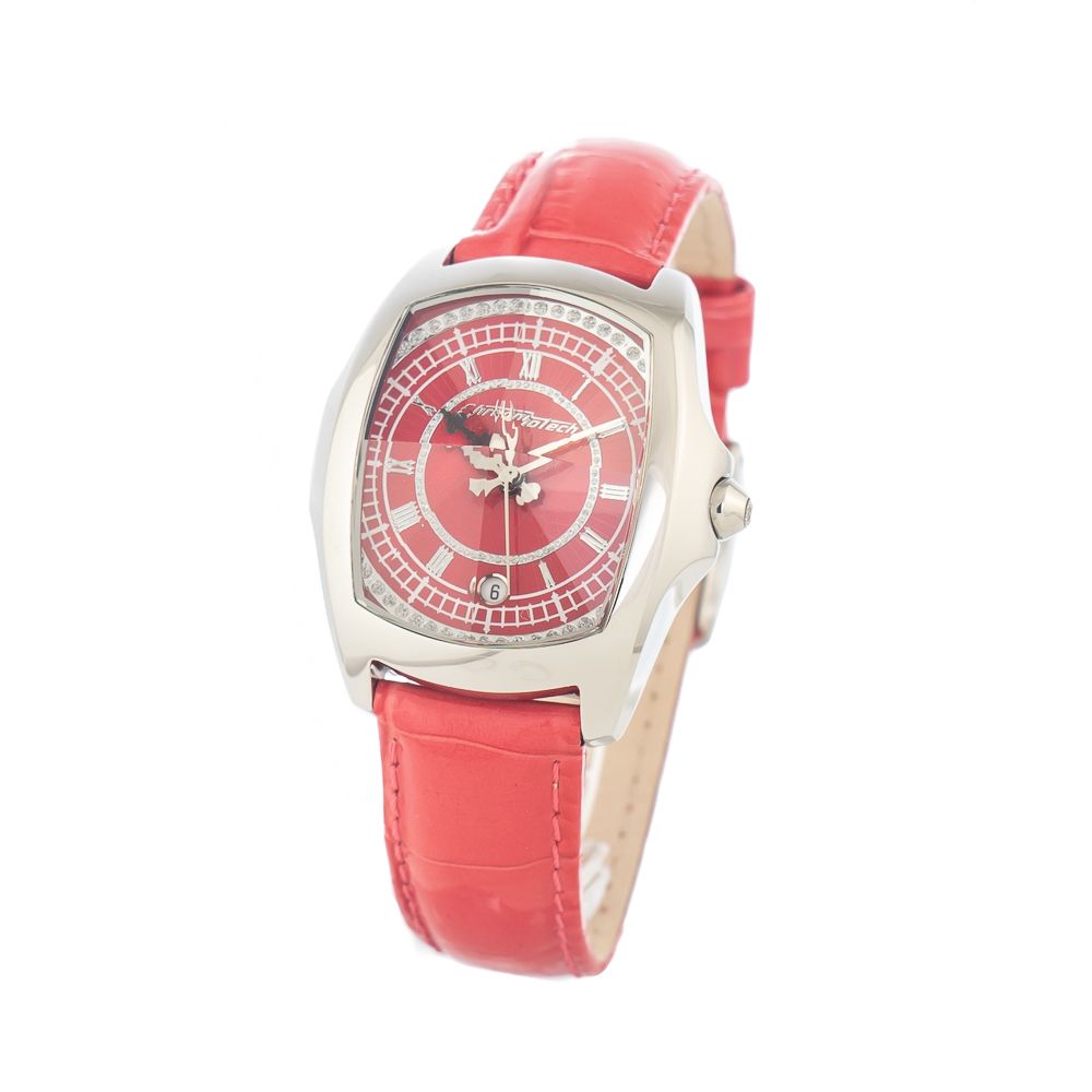 Chronotech Red Leather Watch - ACCEXO