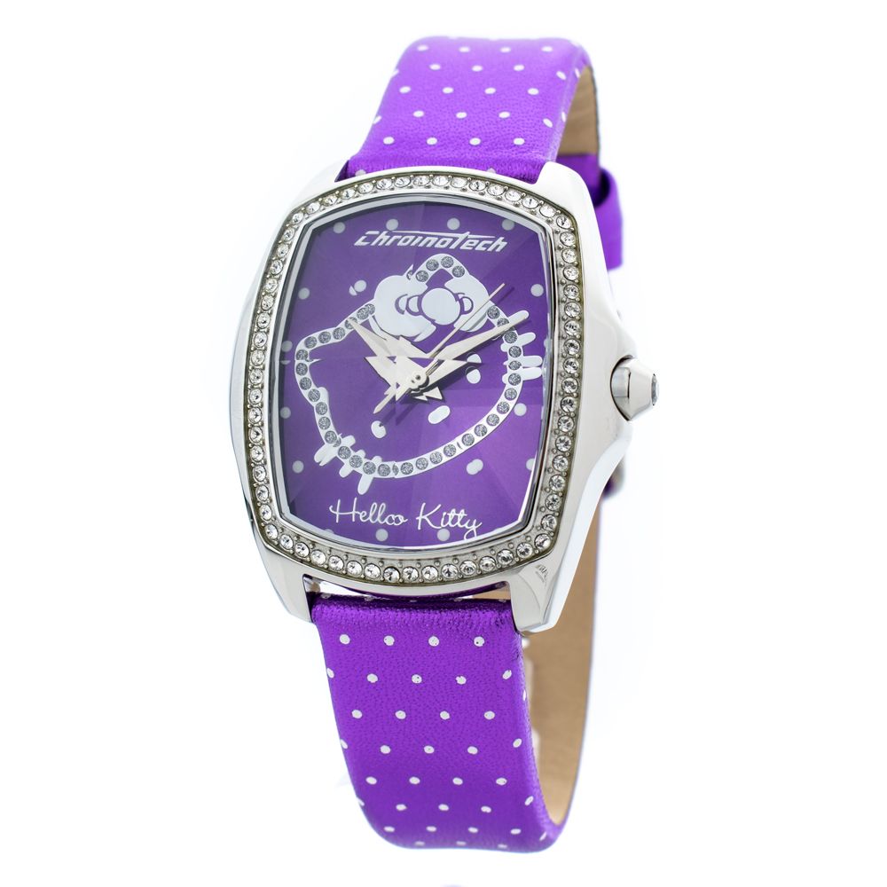 Chronotech Purple Leather Watch - ACCEXO