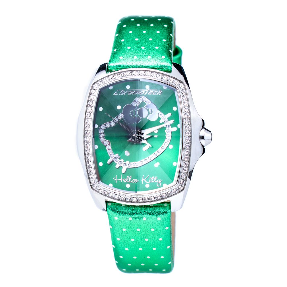 Chronotech Green Leather Watch - ACCEXO
