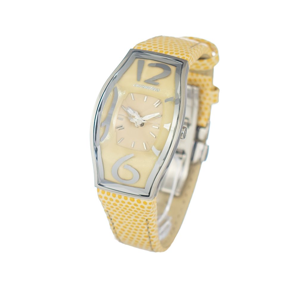 Chronotech Yellow Leather Watch - ACCEXO
