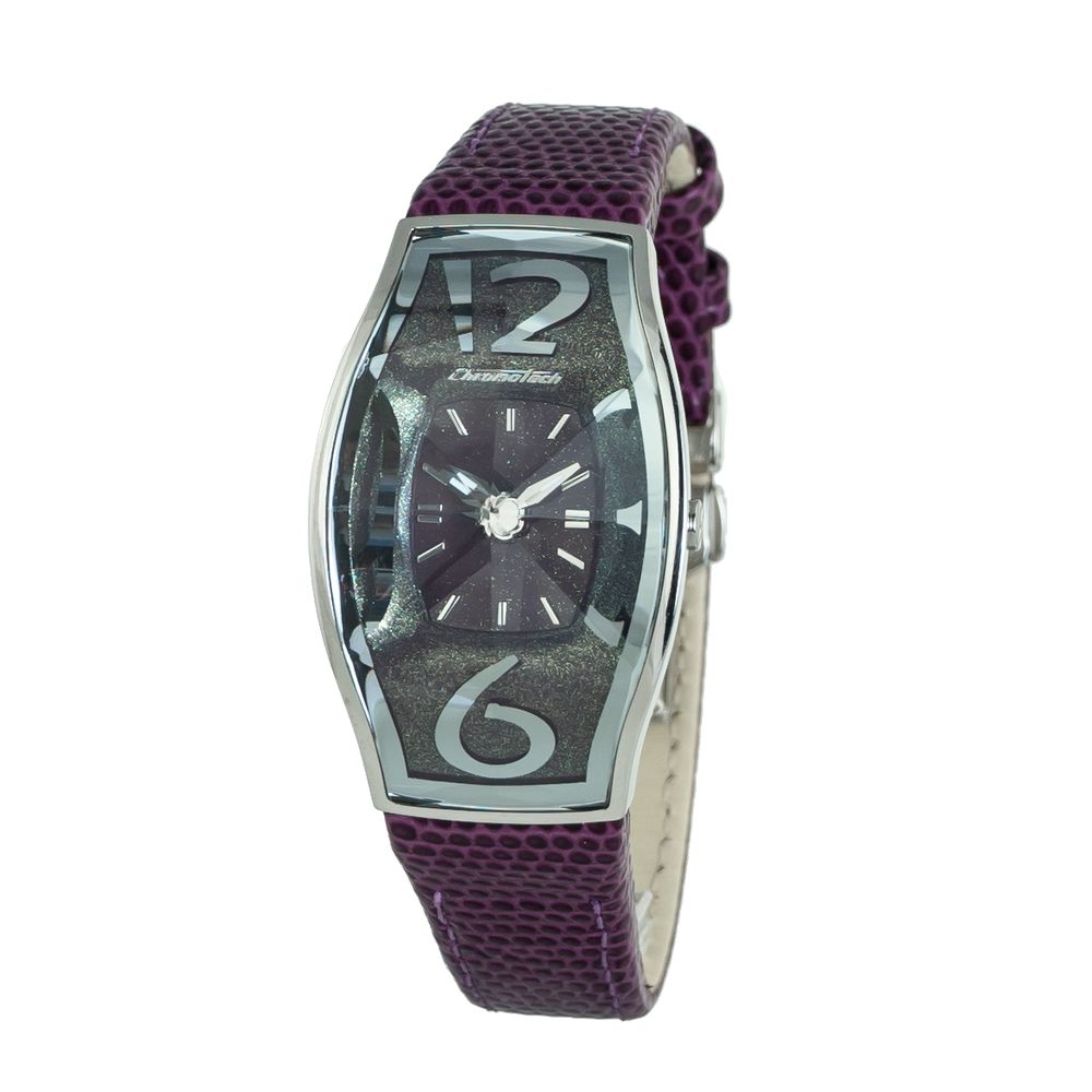 Chronotech Purple Leather Watch - ACCEXO