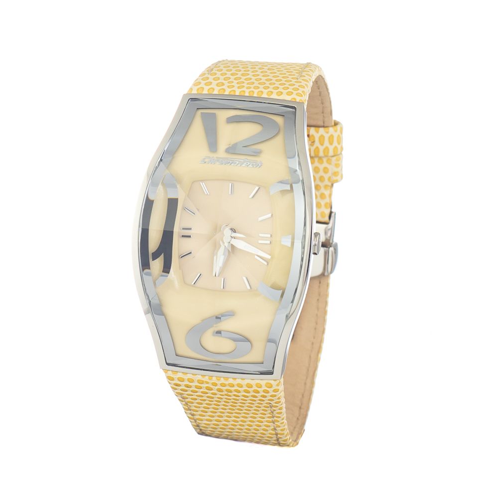 Chronotech Yellow Leather Watch - ACCEXO