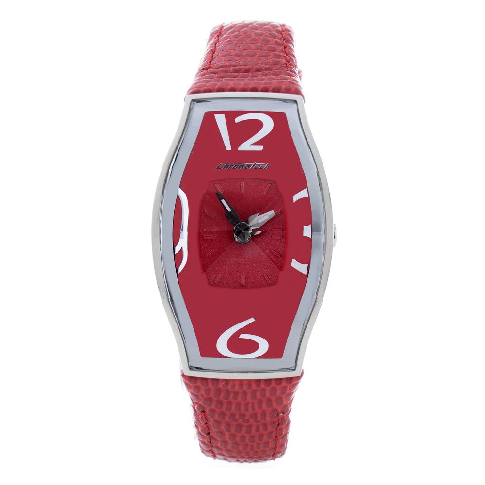 Chronotech Red Leather Watch - ACCEXO