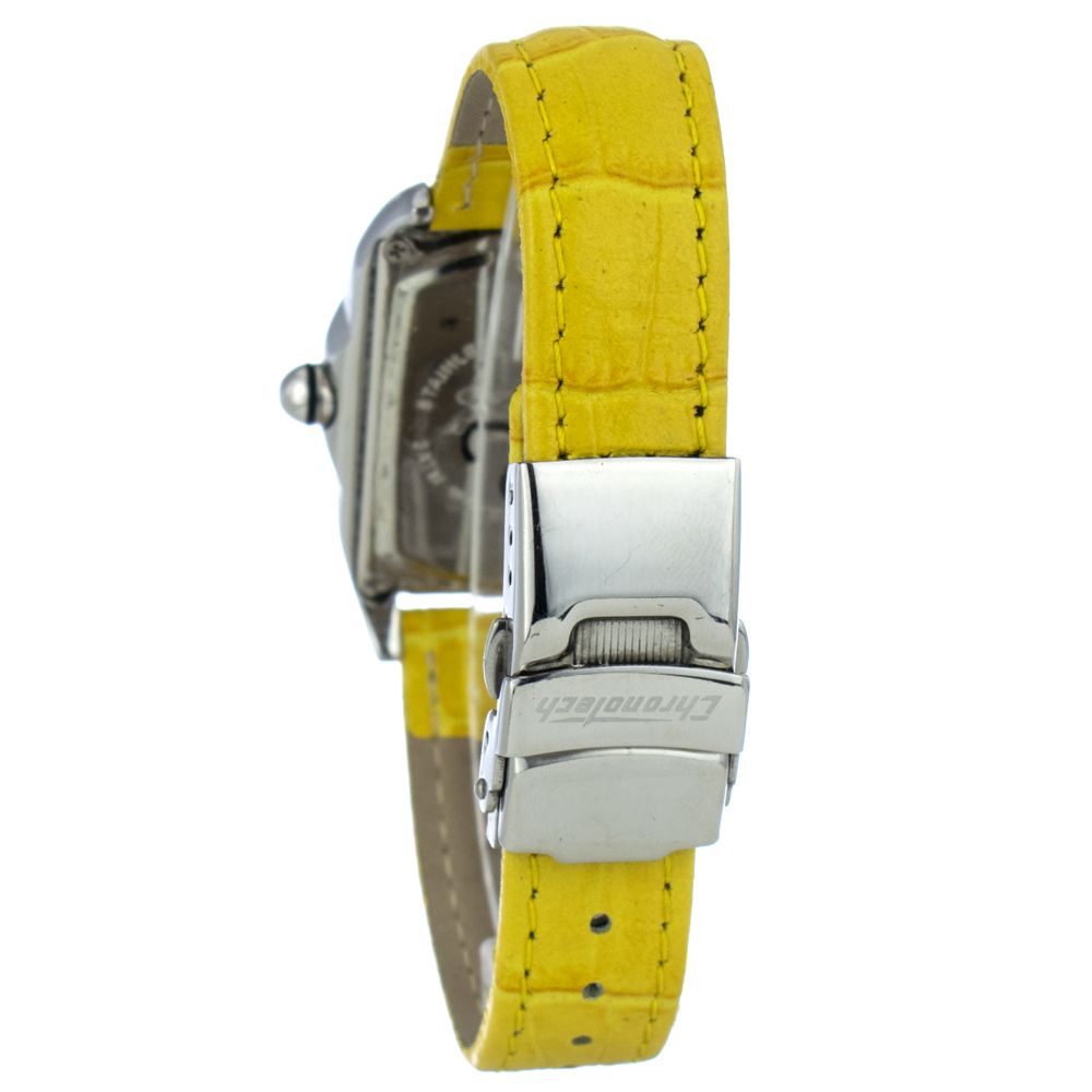 Chronotech Yellow Leather Watch - ACCEXO