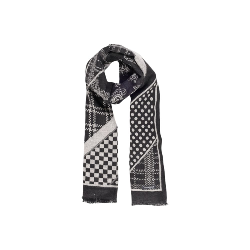 Sandro Ferrone Black Viscose Scarf - ACCEXO