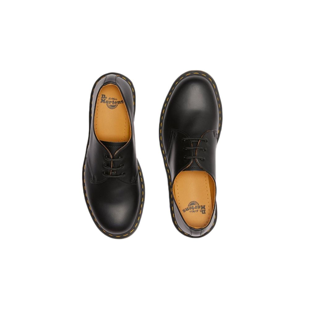 Dr. Martens Black Leather Flat Shoe - ACCEXO