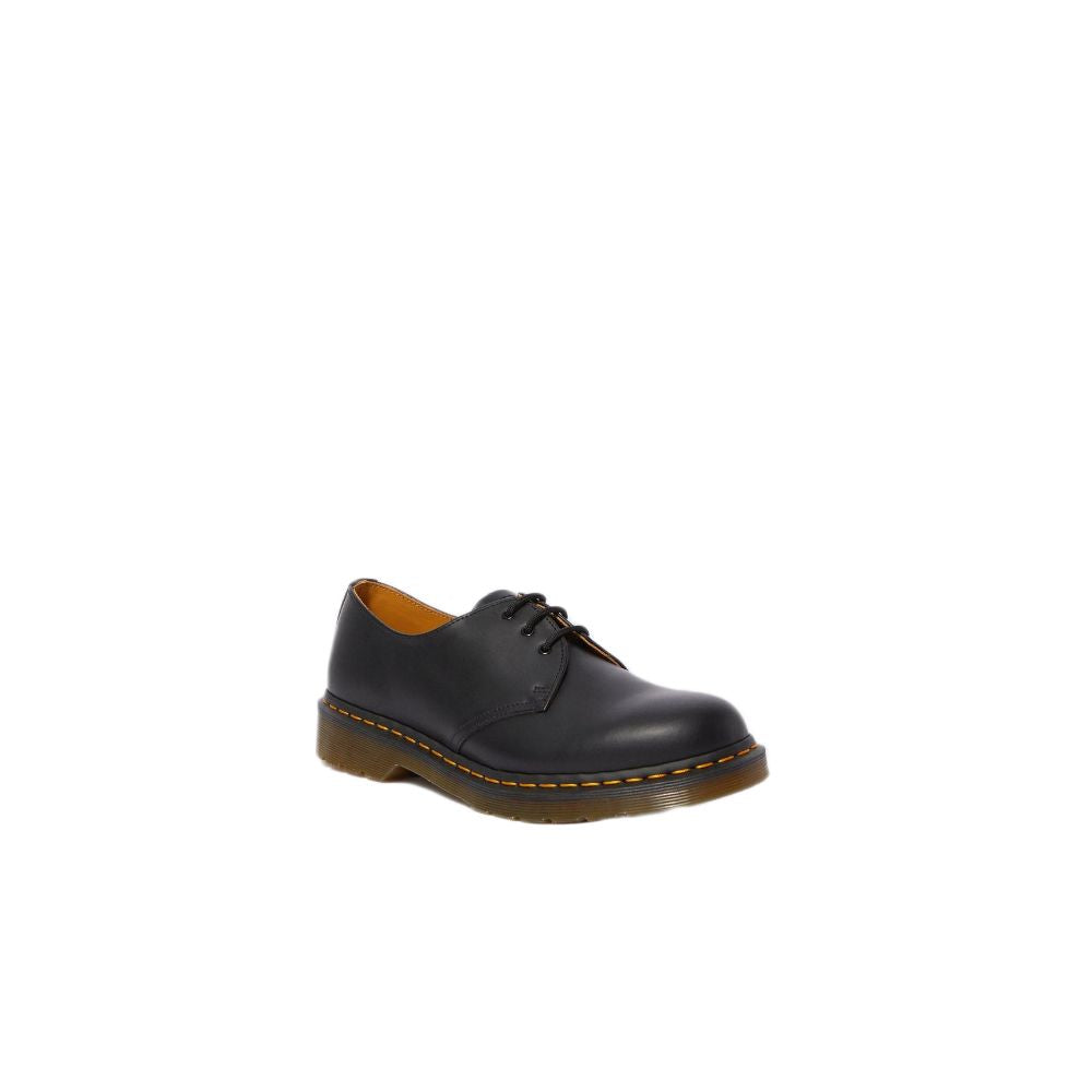 Dr. Martens Black Leather Flat Shoe - ACCEXO