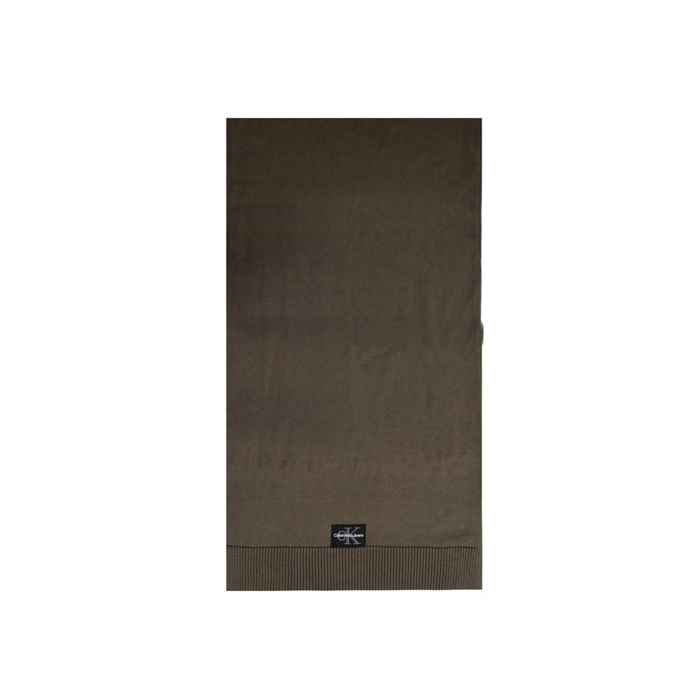 Calvin Klein Jeans Brown Cotton Scarf - ACCEXO