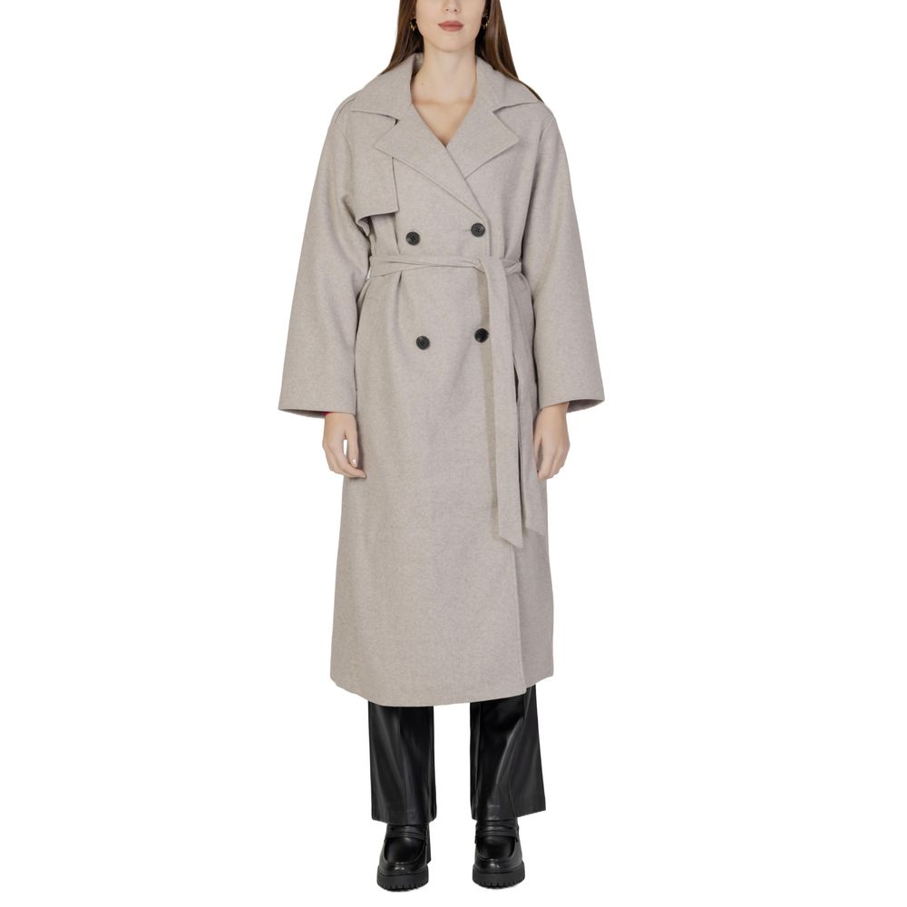 Only Beige Polyester Coat - ACCEXO