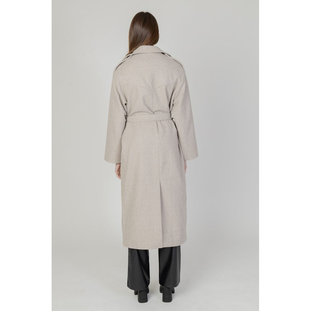 Only Beige Polyester Coat - ACCEXO
