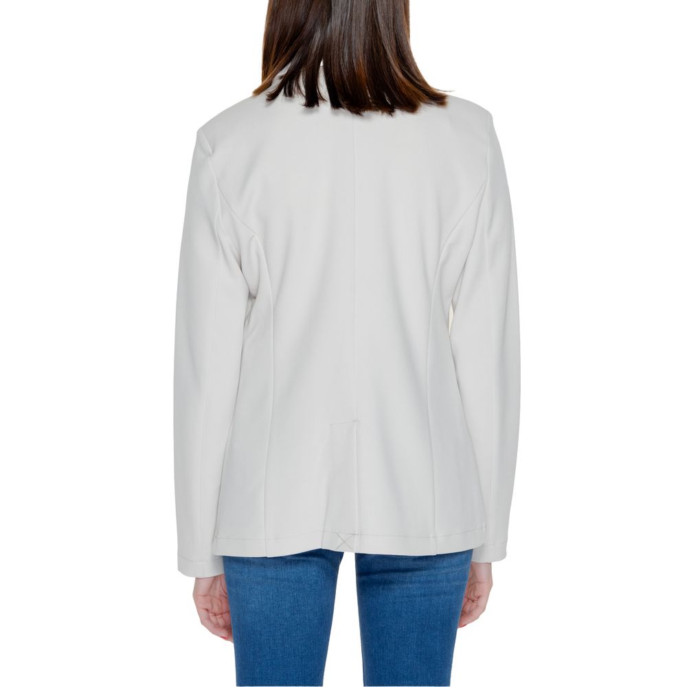 Only Beige Polyester Blazer - ACCEXO