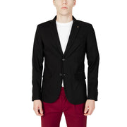 Gianni Lupo Black Cotton Blazer - ACCEXO