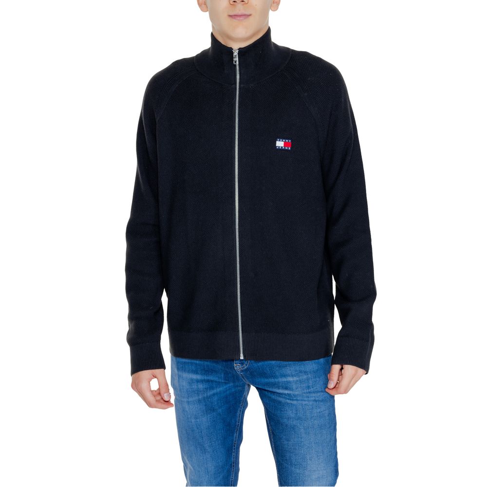 Tommy Hilfiger Jeans Black Cotton Cardigan - ACCEXO