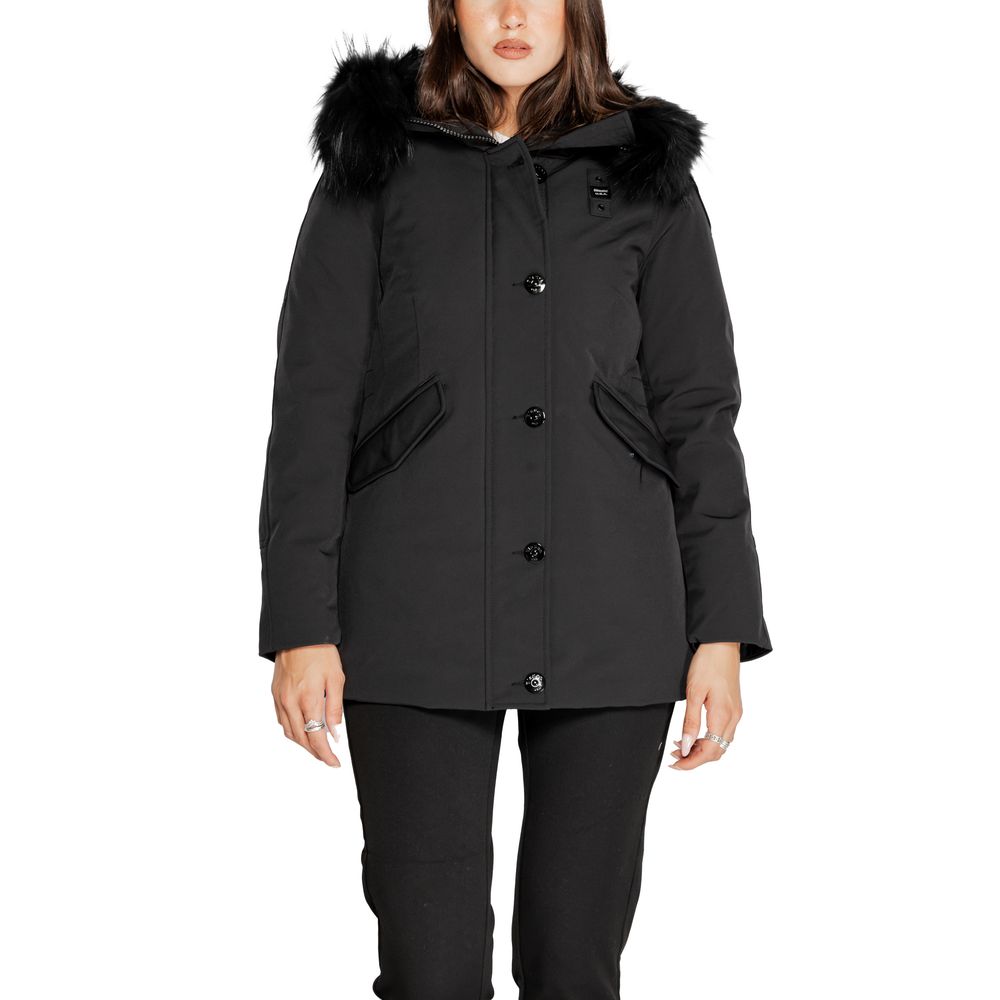 Blauer Black Polyester Parka - ACCEXO