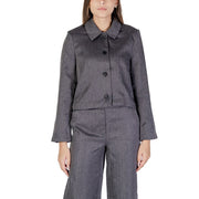 Jacqueline De Yong Gray Polyester Blazer - ACCEXO