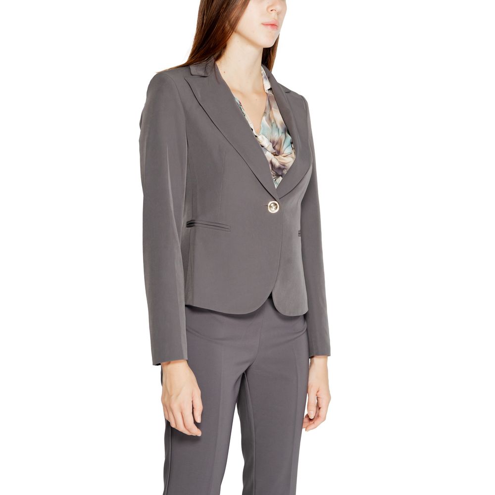Rinascimento Gray Polyester Blazer - ACCEXO
