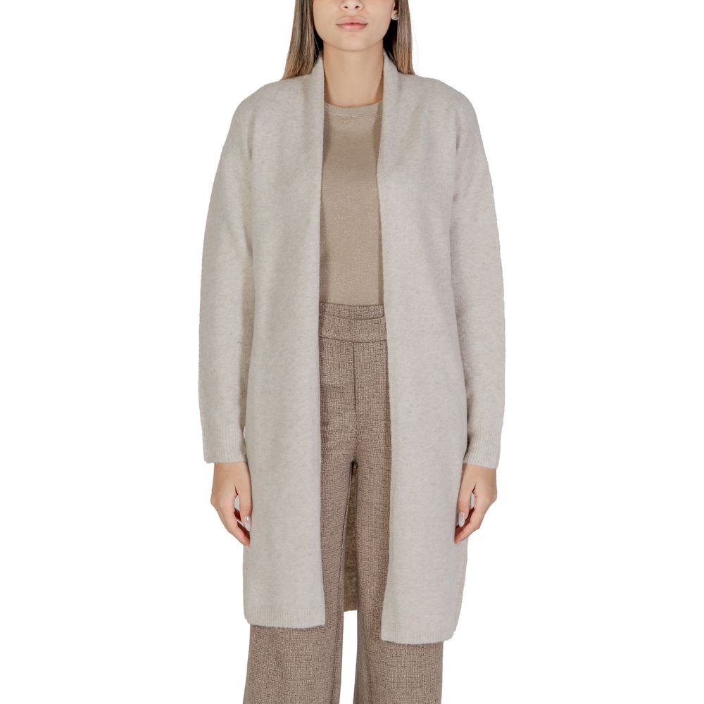 Morgan De Toi Beige Polyester Cardigan - ACCEXO