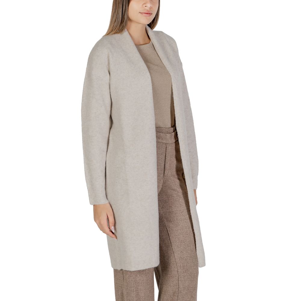 Morgan De Toi Beige Polyester Cardigan - ACCEXO