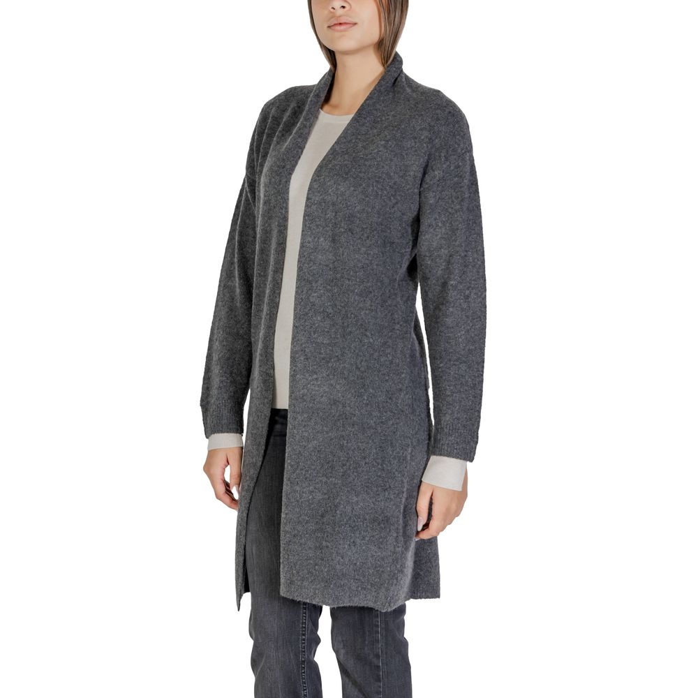 Morgan De Toi Gray Polyester Cardigan - ACCEXO