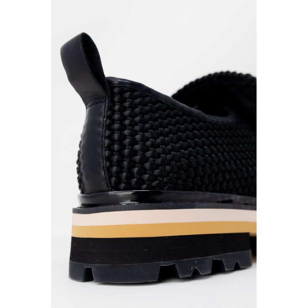 ASH Black Leather Flat Shoe - ACCEXO