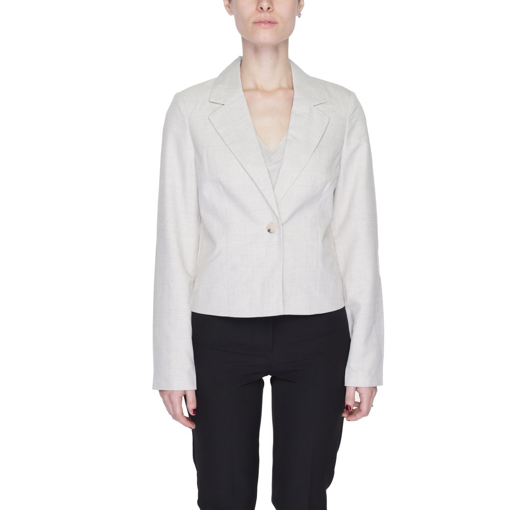 Vero Moda Gray Polyester Suits & Blazer - ACCEXO