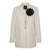Vero Moda Beige Polyester Blazer - ACCEXO