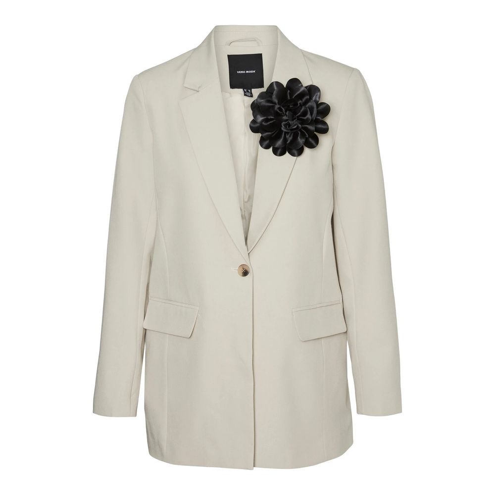 Vero Moda Beige Polyester Blazer - ACCEXO