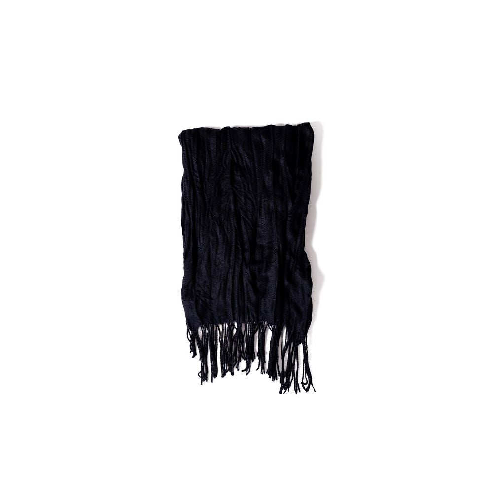 Antony Morato Black Polyester Scarf - ACCEXO