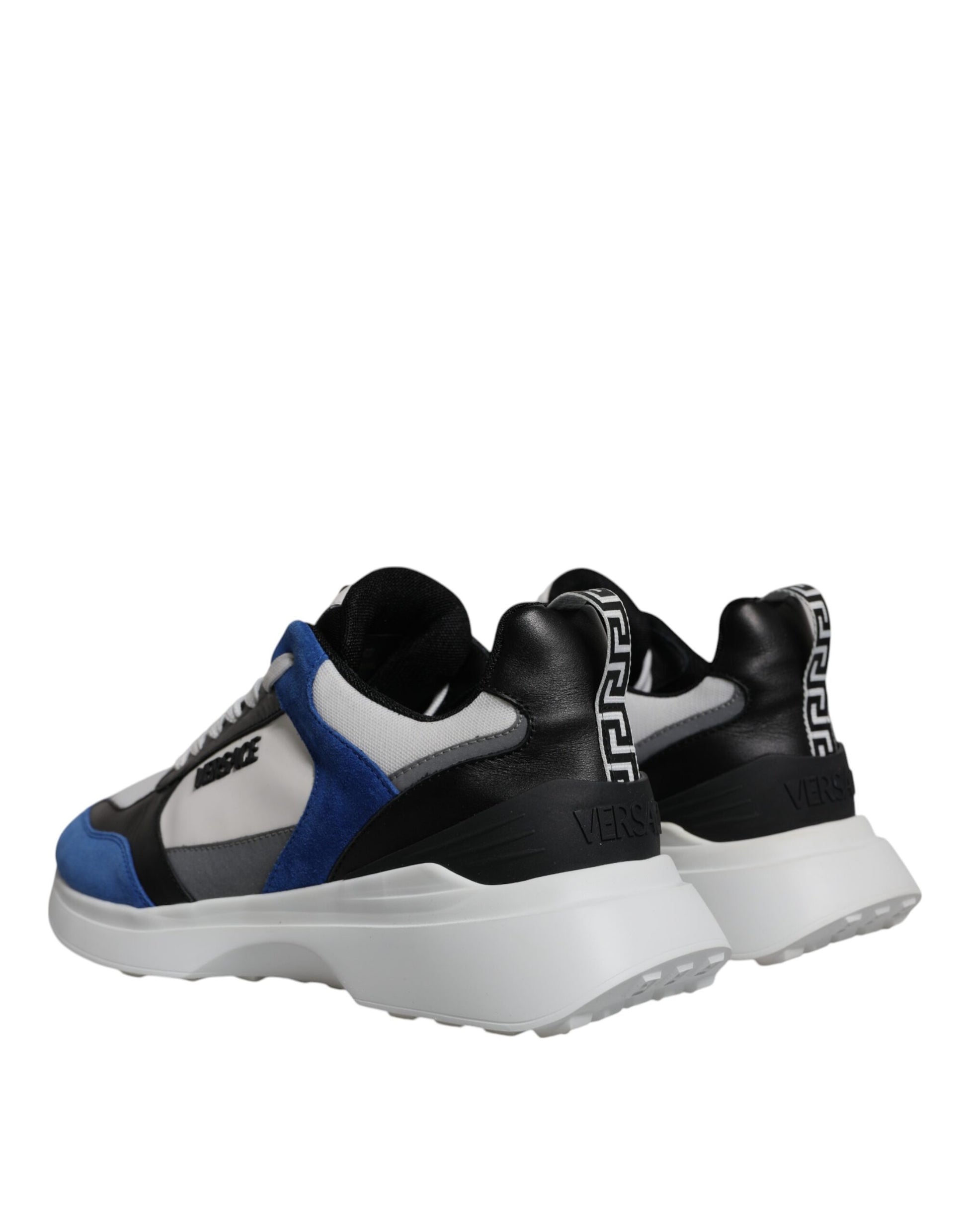 Versace Multicolor Canvas Quad Fabric Medusa Low Top Sneakers Shoes - ACCEXO